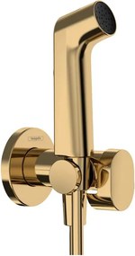 Dus igienic auriu lucios Hansgrohe S EcoSmart cu 1 jet Bidette