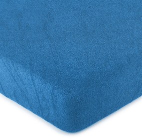 Cearșaf pat 4Home, din bumbac, albastru, 160 x 200 cm, 160 x 200 cm