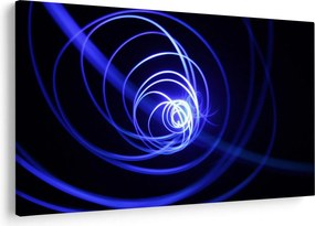Tablou cu spirale albastre (90x60 cm)