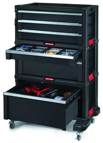 Keter Cabinet pe roți cu 6 sertare , negru