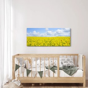Tablou - Câmp galben (120x50 cm)