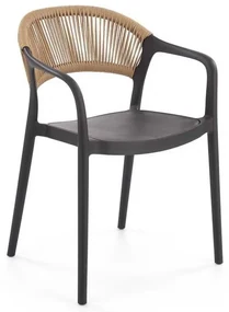 Scaun de bucătărie Auryn, maro / negru