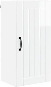 vidaXL Dulap de bucătărie Alb lucios 40 x 31 x 80 cm Lemn compozit