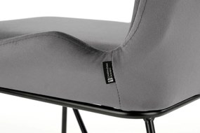Scaun K454 catifea gri – H83 cm