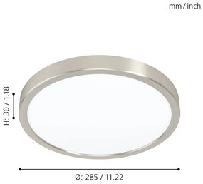 Plafonieră LED Eglo FUEVA 5, 20W, 230V (99232)