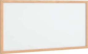 vidaXL Tablă albă magnetică cu ramă din lemn masiv de pin 60x30 cm