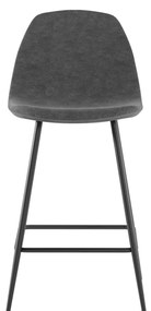 STONES Scaun din piele ecologică 50cm X 43cm H. 91cm | Aosom Romania