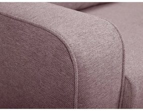 Canapea roz-deschis extensibilă 160 cm Come – Bobochic Paris