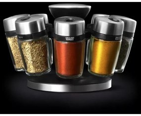 Cole&Mason - Suport rotativ MASTER cu 9 recipiente pentru condimente
