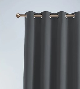 Perdea de calitate, gri inchis 140 x 280 cm