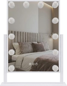 Oglindă LED HOLLYWOOD White 30x40