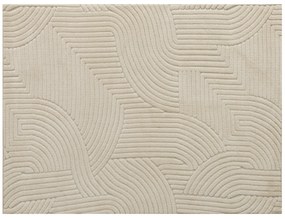 HOMCOM Covor Fabricat Mecanic, 15 mm inalt, Versatil, Anti-Alunecare, Alb Crem | Aosom Romania