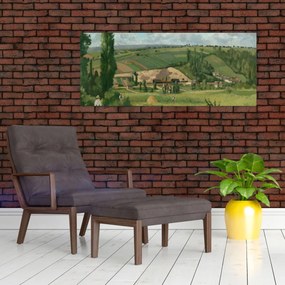 Tablou - Camille Pissarro, Landscape at Les Pâtis, Pontoise, reproducere (120x50 cm)