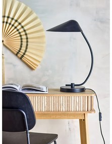 Veioză neagră cu abajur din metal (înălțime 50 cm) Nisella – Bloomingville