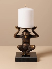 Suport de lumanare, din polirasina, Monkey
