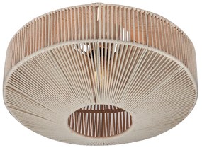 Japandi plafondlamp bruin met touw - Svea