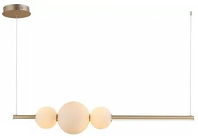 Abajur de rezervă din sticlă pentru lustră Azzardo SANDRA alb mic d. 15 cm