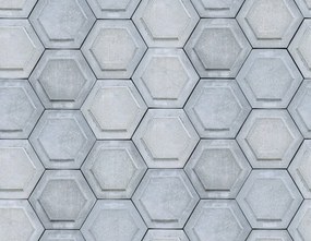 Fototapet, Concrete Hexagon, Rebel Walls