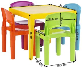 Set pentru copii 1 + 4, multicolor, ZILBO