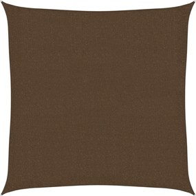 vidaXL Pânză parasolar, maro, 3 x 3 m, HDPE, 160 g/m²
