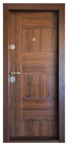 Usa metalica de apartament cu izolatie si vizor Novo Doors First Class NDFC06, Deschidere Stanga Dreapta, Dimensiune 200X88 cm, Tabla 12 mm, Kit