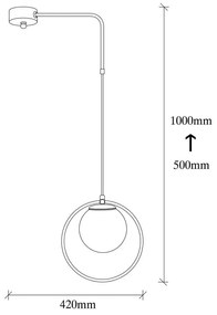 Lustră metalică Opviq lights Elpidas, negru