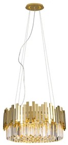 Lustră pe cablu MAXLIGHT P0368 TREND 8xE14/40W/230V d. 45 cm auriu