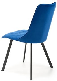 Scaun K450 velvet bleumarin
