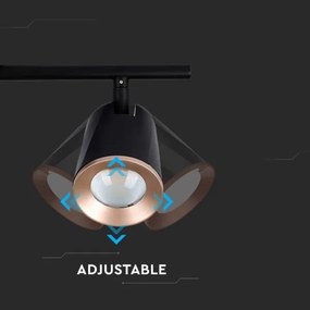 Spot LED 2xLED/5W/230V 3000K negru