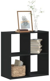 vidaXL Bibliotecă, negru, 68,5x32x68,5 cm, lemn prelucrat