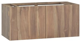 vidaXL Dulap pentru baie de perete, 90x39x40 cm, lemn masiv de tec
