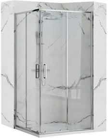 Rea Punto cabină de duș 100x80 cm dreptunghiular crom luciu/sticlă transparentă REA-K1889