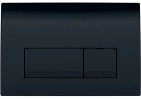 Set rezervor incastrat si cadru, Geberit Duofix, cu clapeta Delta 50 negru lucios si set de fixare, 458.128.DW.1