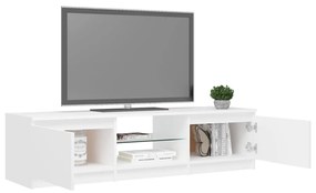 Comoda TV cu lumini LED, alb, 140x40x35,5 cm 1, Alb, 140 x 40 x 35.5 cm
