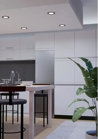 Eglo 901426-LED FUEVA-Z Plafonieră LED RGBW pentru baie, 5W/230V, Ø12 cm, IP44, negru