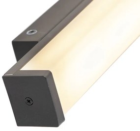 Aplică neagră 32 cm IP44 - Cascada