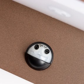 Redo 90588 - Corp de iluminat exterior LED cu senzor FLIP, 20 W, 230 V, 3000 K, IP54, maro