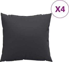 vidaXL Perne de canapea, 4 buc., negru, 60x60 cm, textil
