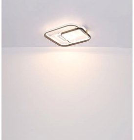 Plafoniera LED cu telecomanda design modern Ani alb