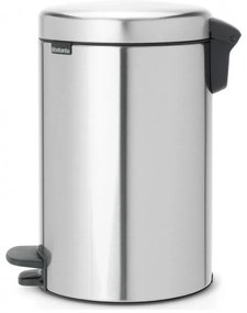 Cos de gunoi cu pedala Brabantia NewIcon 649031, 12 L, Inchidere lina, Baza antiderapanta, Rezistent la amprente, Inox