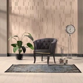 Fotoliu Milano, negru, picioare negru, Homs