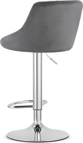 Reducere Scaun de bar gri VELVET KAST II. calitate.