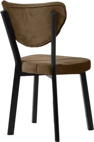 Scaun Barton, metal profil, culoare maro