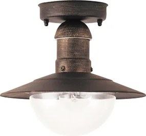 Plafonieră pentru exterior MOLDE 1xE27/60W IP44 bronz/patină - Brilagi