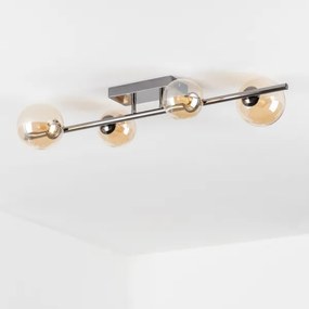 Brilagi - Plafonieră LED aplicată MILLA 4xG9/3W/230V negru crom/auriu