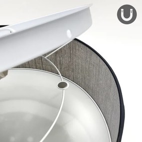 Plafonieră SIRJA, 2 x E27, 15 W, 230 V, Ø 45 cm, maro