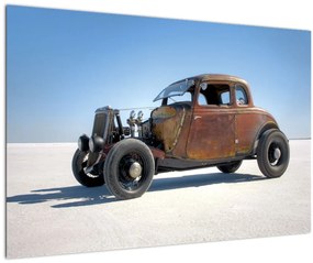 Tablou - Mașină în deșert (90x60 cm)