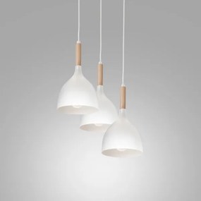 Lustră pe cablu NOAK WOOD 3xE27/60W/230V