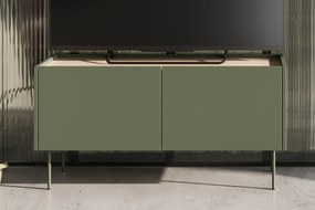 Dulap TV Desin 120 cm cu picioare metalice - stejar maslin / nagano
