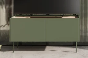 Dulap TV Desin 120 cm cu picioare metalice - stejar maslin / nagano